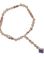 Браслет из золота c лазуритом и перламутром