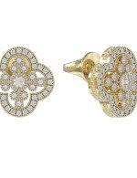 Серьги из лимонного золота c бриллиантами