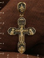 Крест из лимонного золота