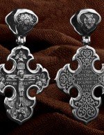 Крест из белого золота