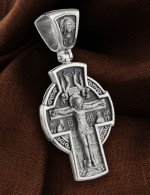 Крест из белого золота