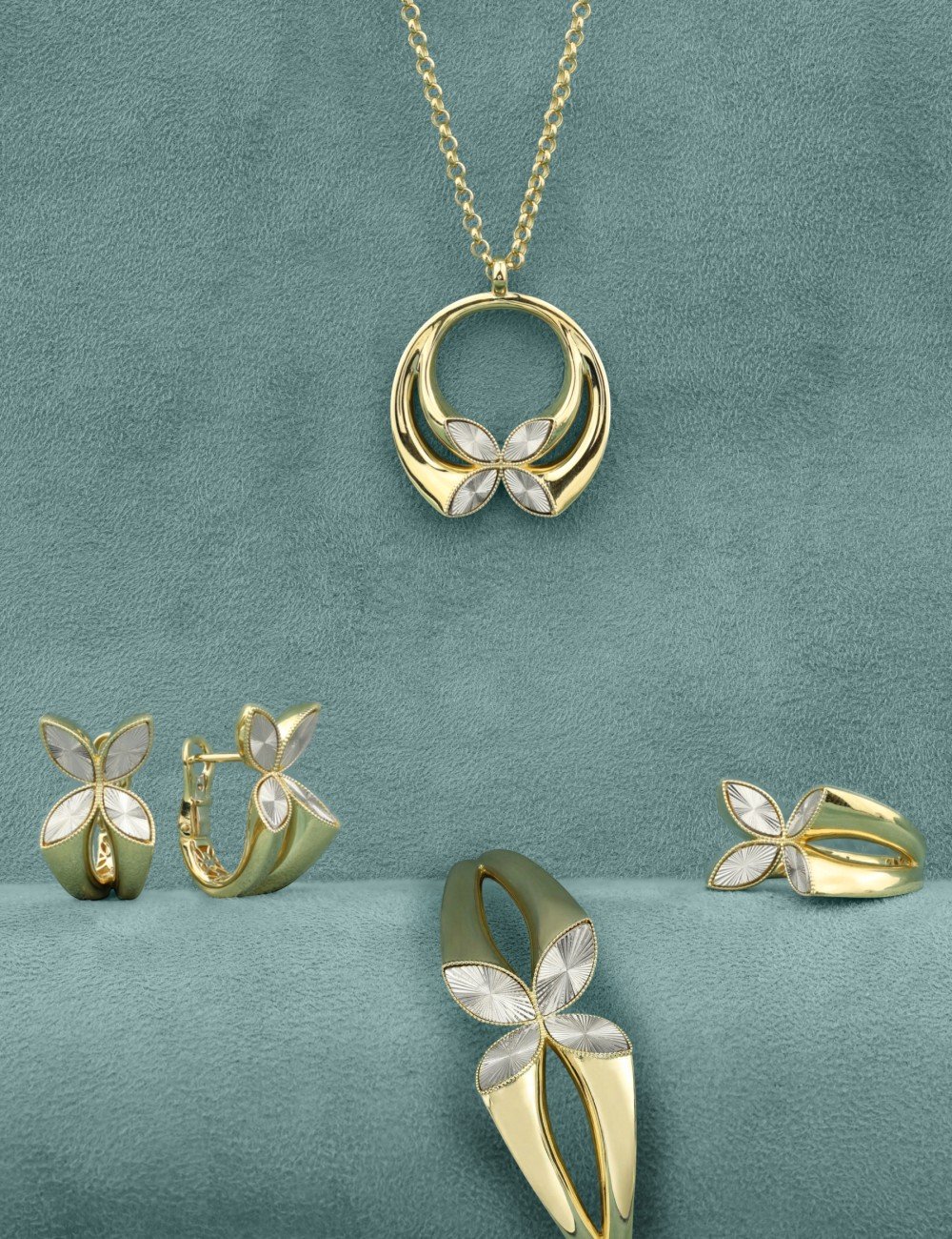 Серьги из лимонного золота