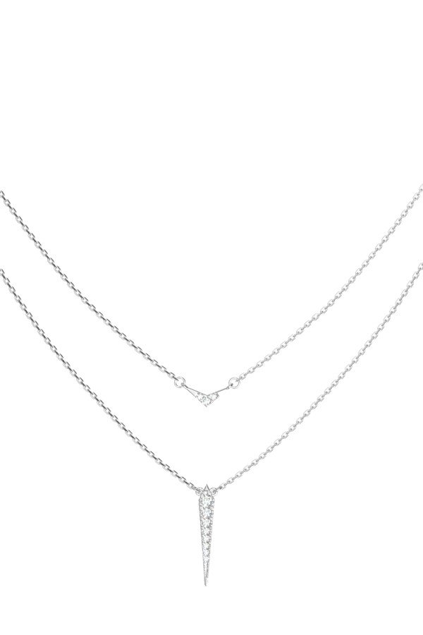 Колье из белого золота c бриллиантами