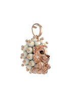 Подвеска из золота c эмалью и жемчугом