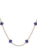 Колье из золота c лазуритом