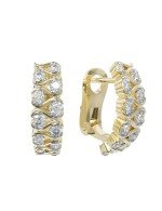 Серьги из лимонного золота c бриллиантами