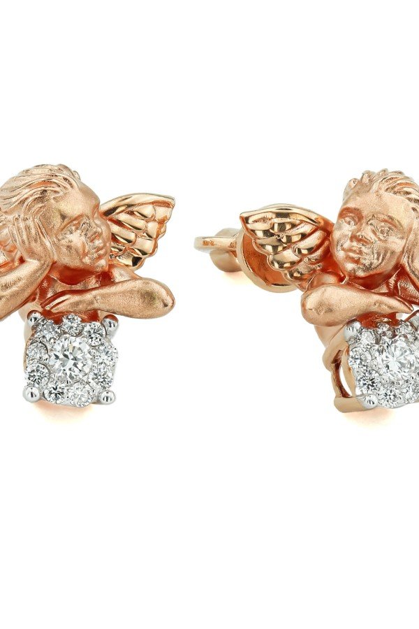 Серьги из золота c бриллиантами