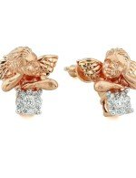 Серьги из золота c бриллиантами