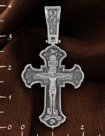 Крест из белого золота