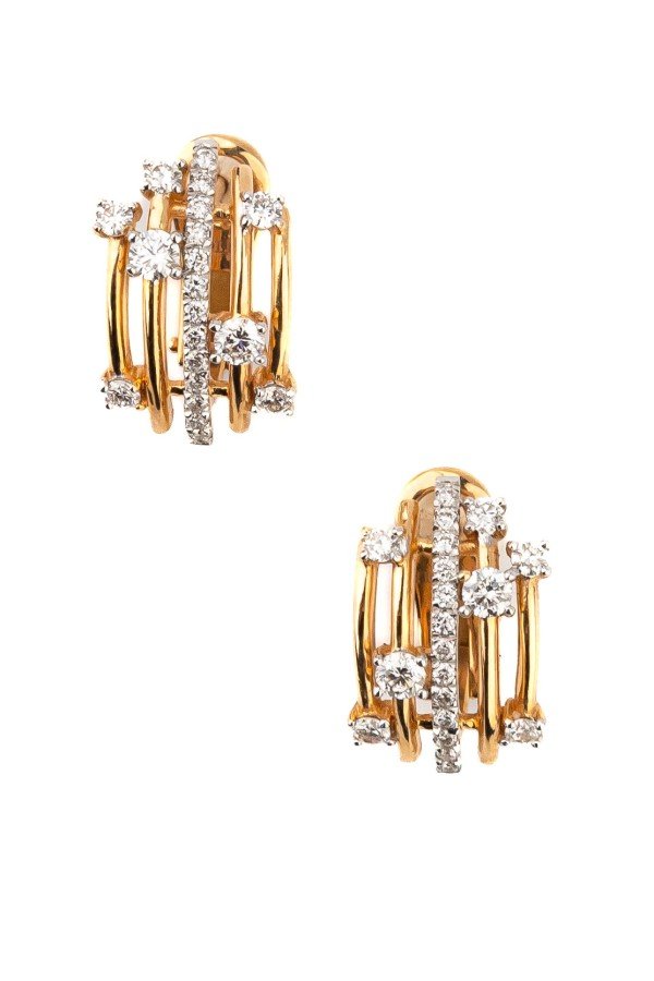 Серьги из золота c бриллиантами