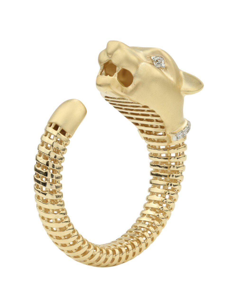 Кольцо из лимонного золота c бриллиантами