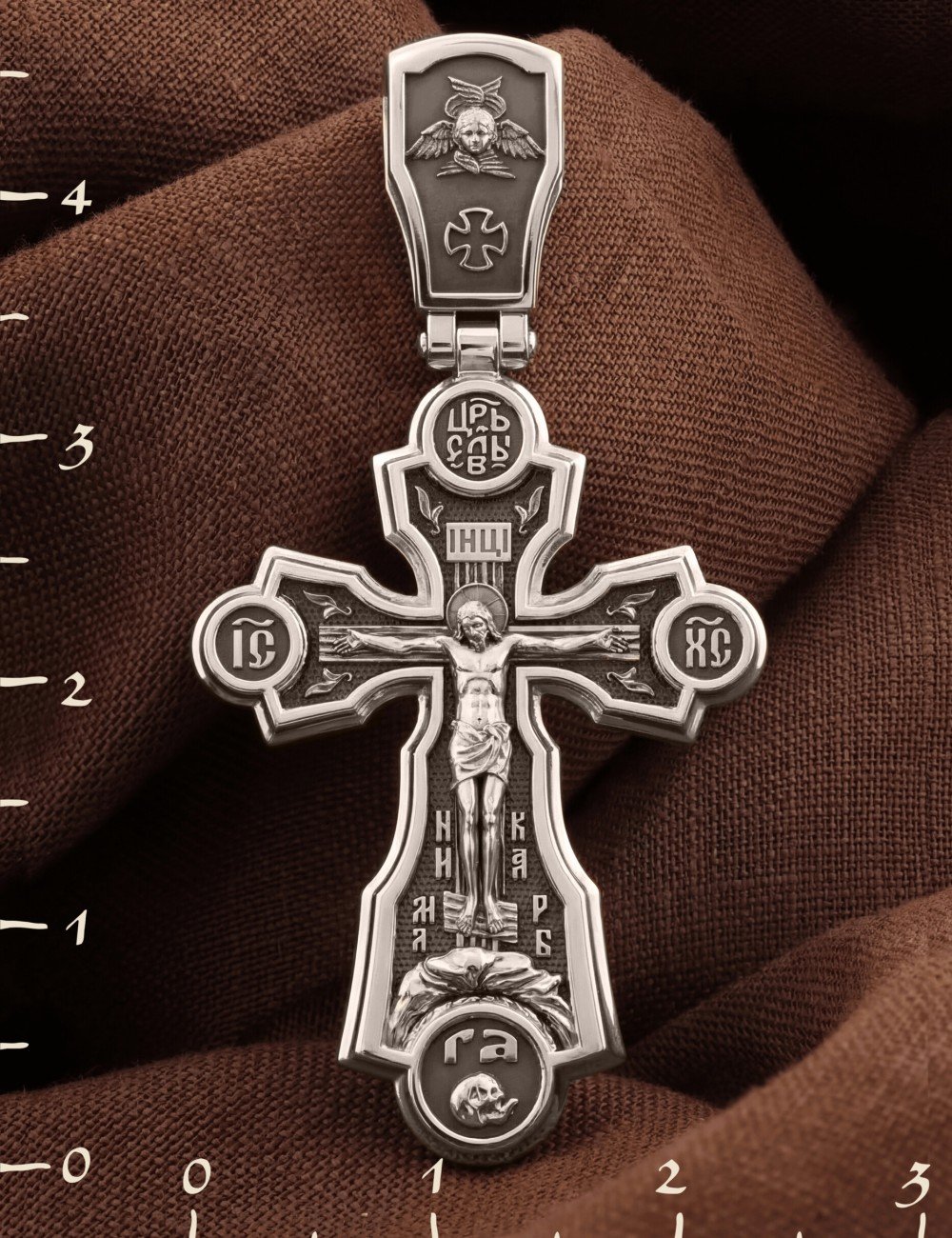 Крест из белого золота