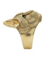 Кольцо из лимонного золота c эмалью