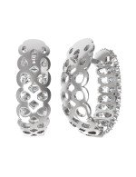 Серьги из белого золота c бриллиантами