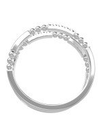 Кольцо из белого золота c бриллиантами