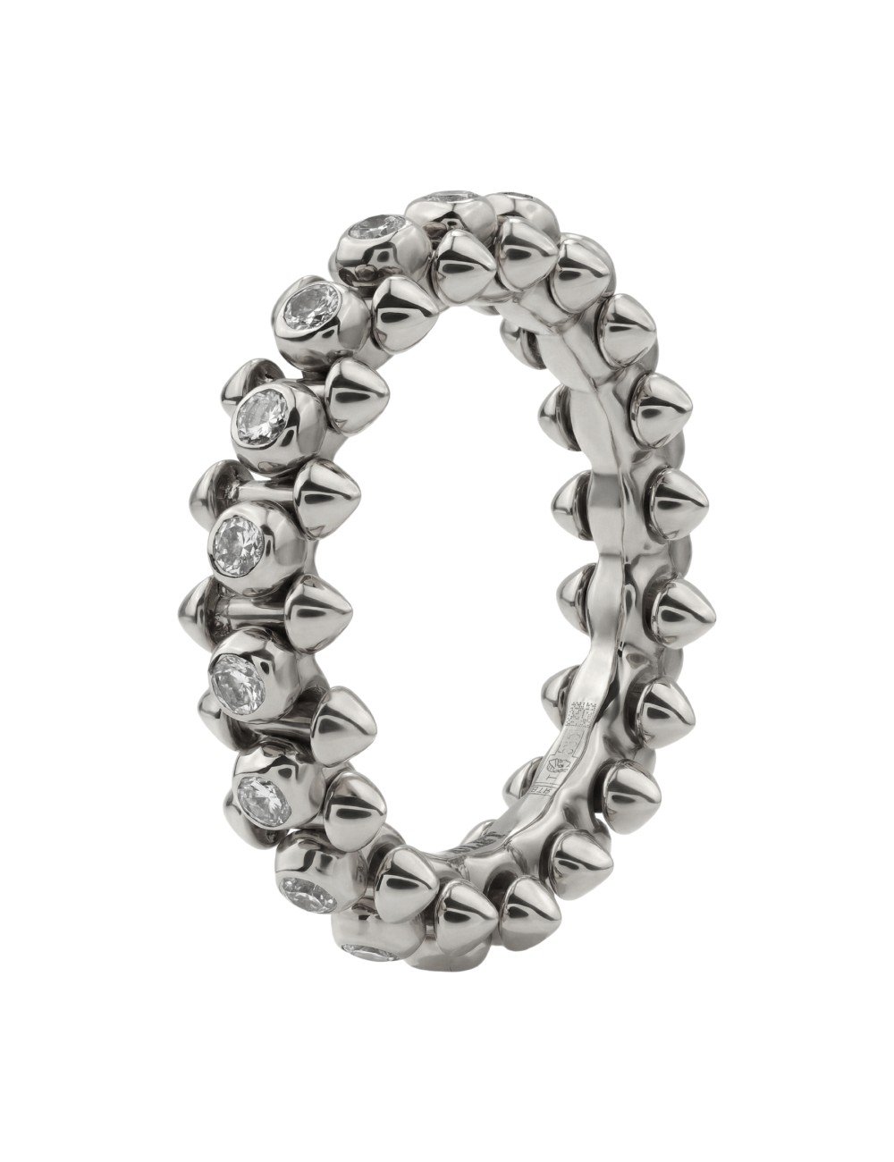 Кольцо из белого золота c бриллиантами