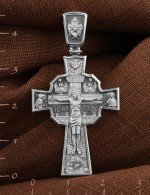 Крест из белого золота