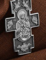 Крест из белого золота