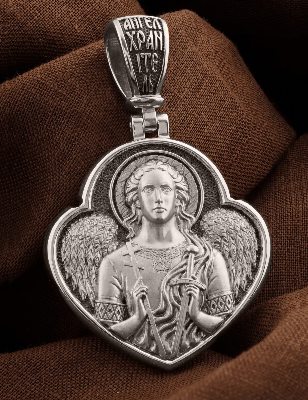 Образок из белого золота