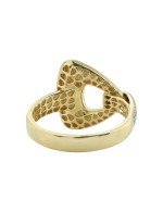 Кольцо из лимонного золота c бриллиантами