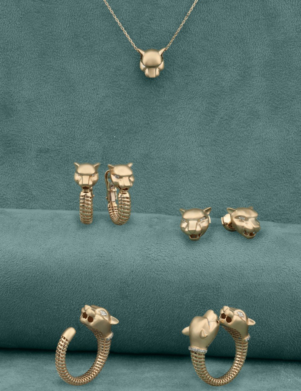 Колье из лимонного золота c бриллиантами