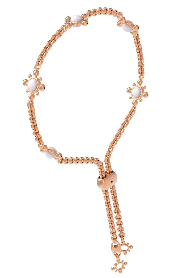 Браслет из золота c агатом