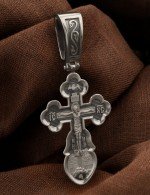 Крест из белого золота