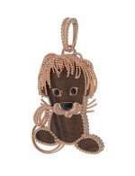 Подвеска из золота c эмалью и тигровым глазом