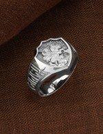 Кольцо из белого золота