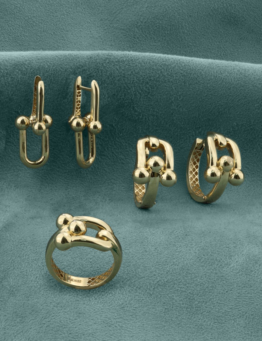 Серьги из лимонного золота