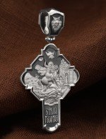 Крест из белого золота