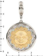 Подвеска из белого золота c перламутром