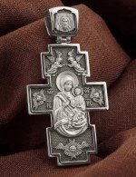 Крест из белого золота