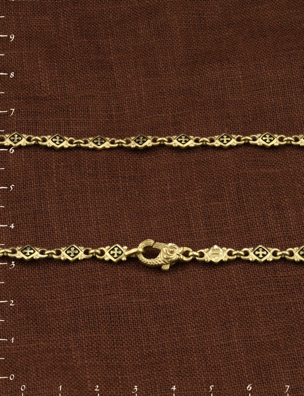 Цепь из лимонного золота