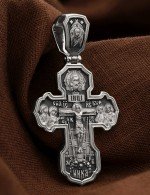 Крест из белого золота