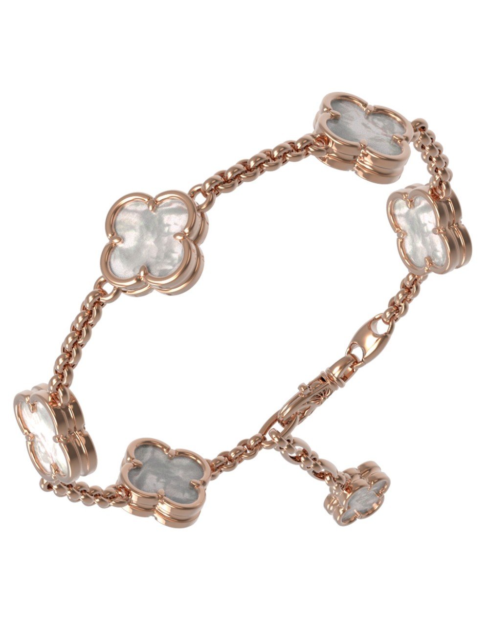 Браслет из золота c перламутром