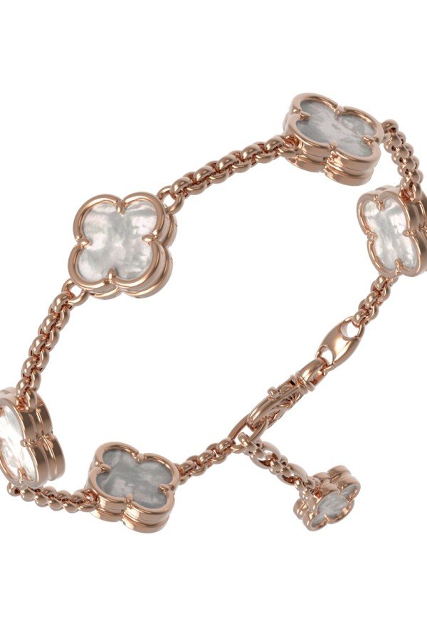 Браслет из золота c перламутром