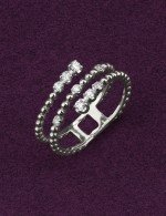 Кольцо из белого золота c бриллиантами