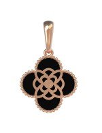 Подвеска из золота c бриллиантами и ониксом