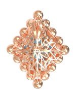 Подвеска из золота c бирюзой и перламутром