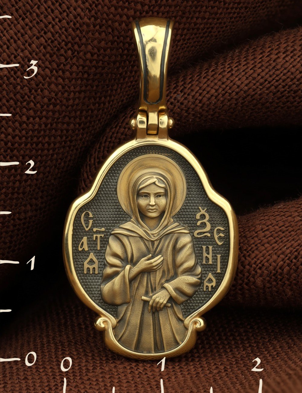 Образок из лимонного золота