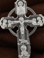 Крест из белого золота