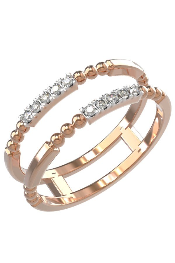 Кольцо из золота c бриллиантами