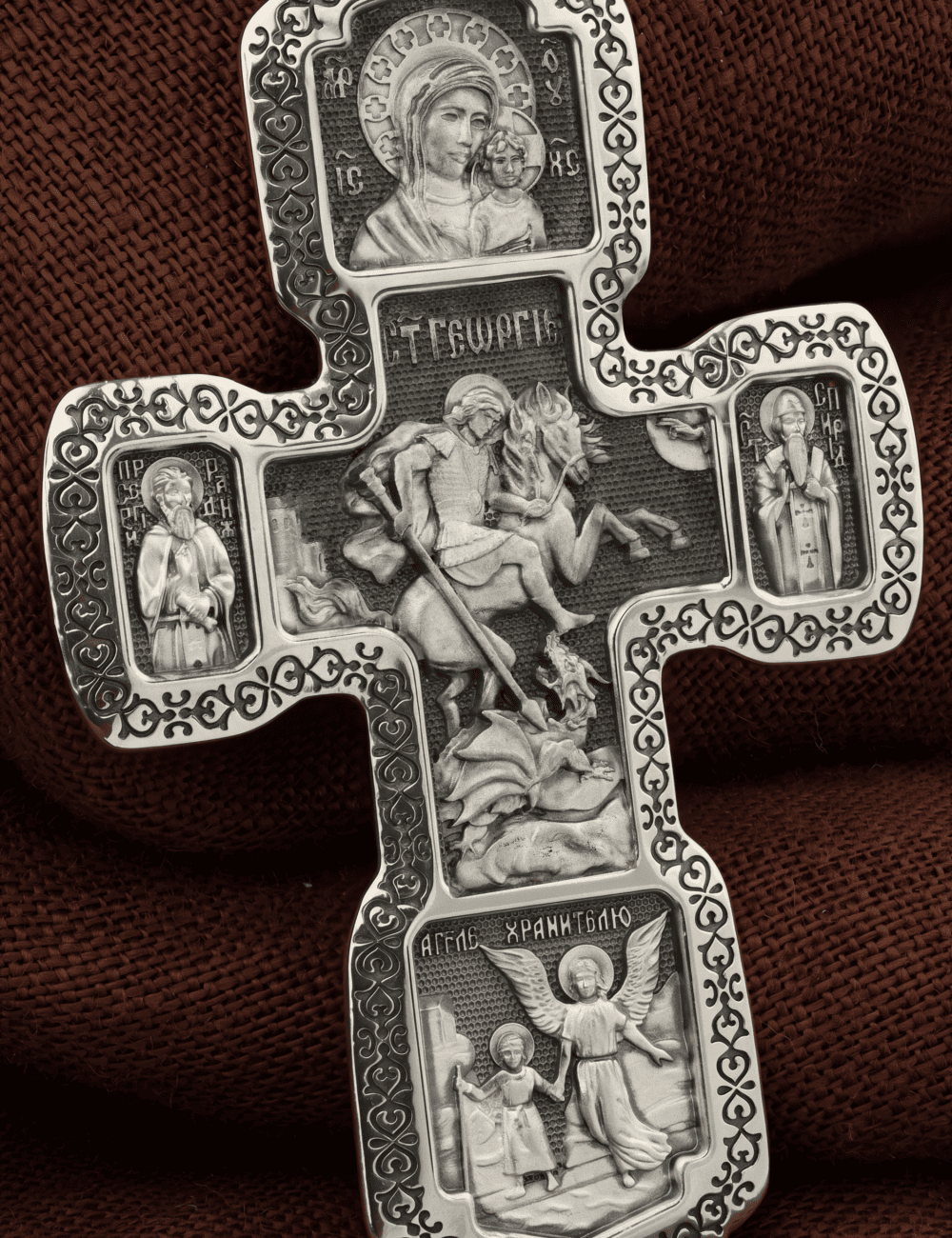 Крест из серебра 925 пробы