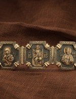 Браслет из золота c шнурком