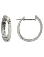 Серьги из белого золота c бриллиантами