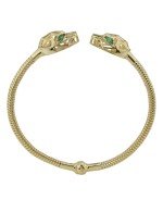 Браслет из лимонного золота c изумрудом