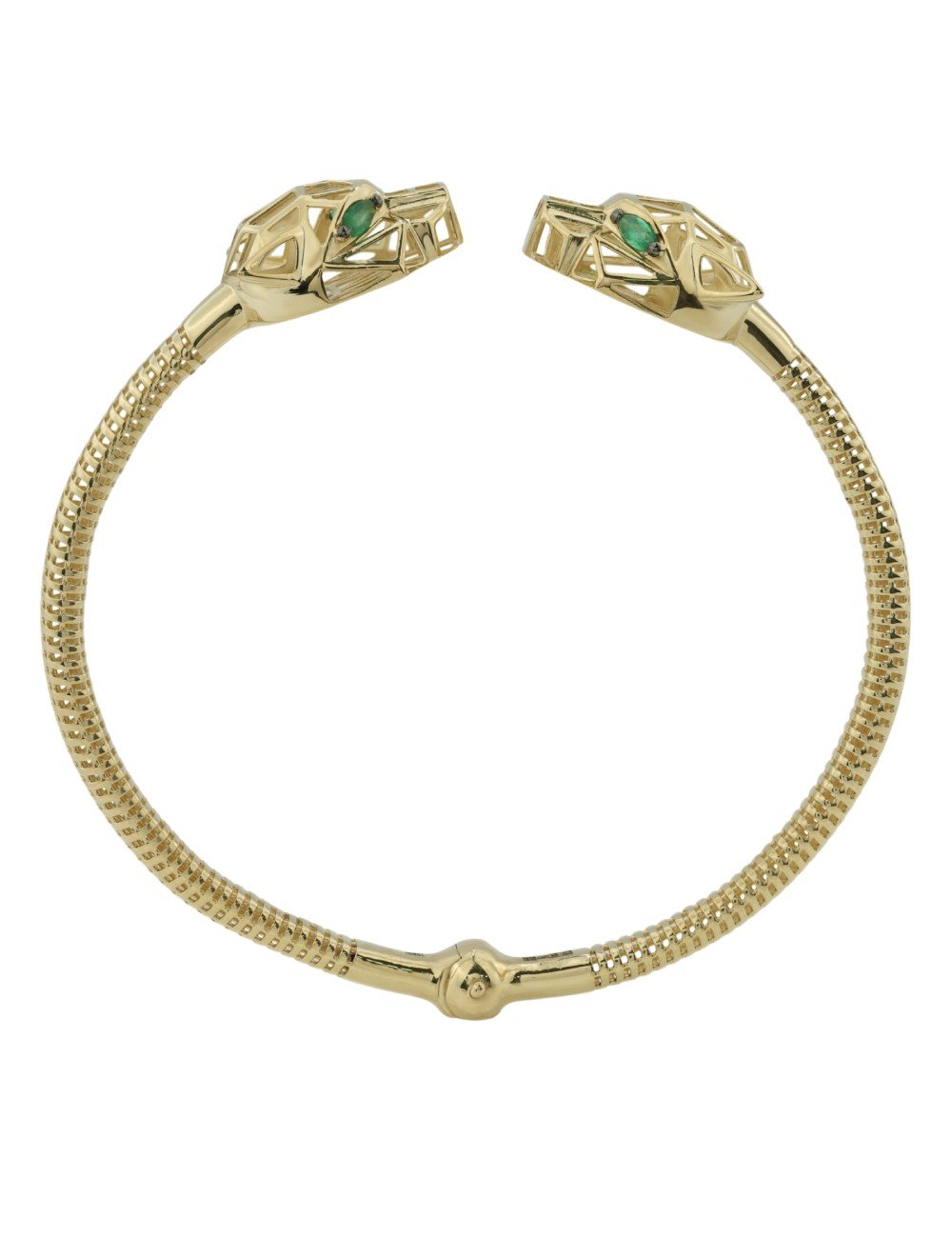 Браслет из лимонного золота c изумрудом