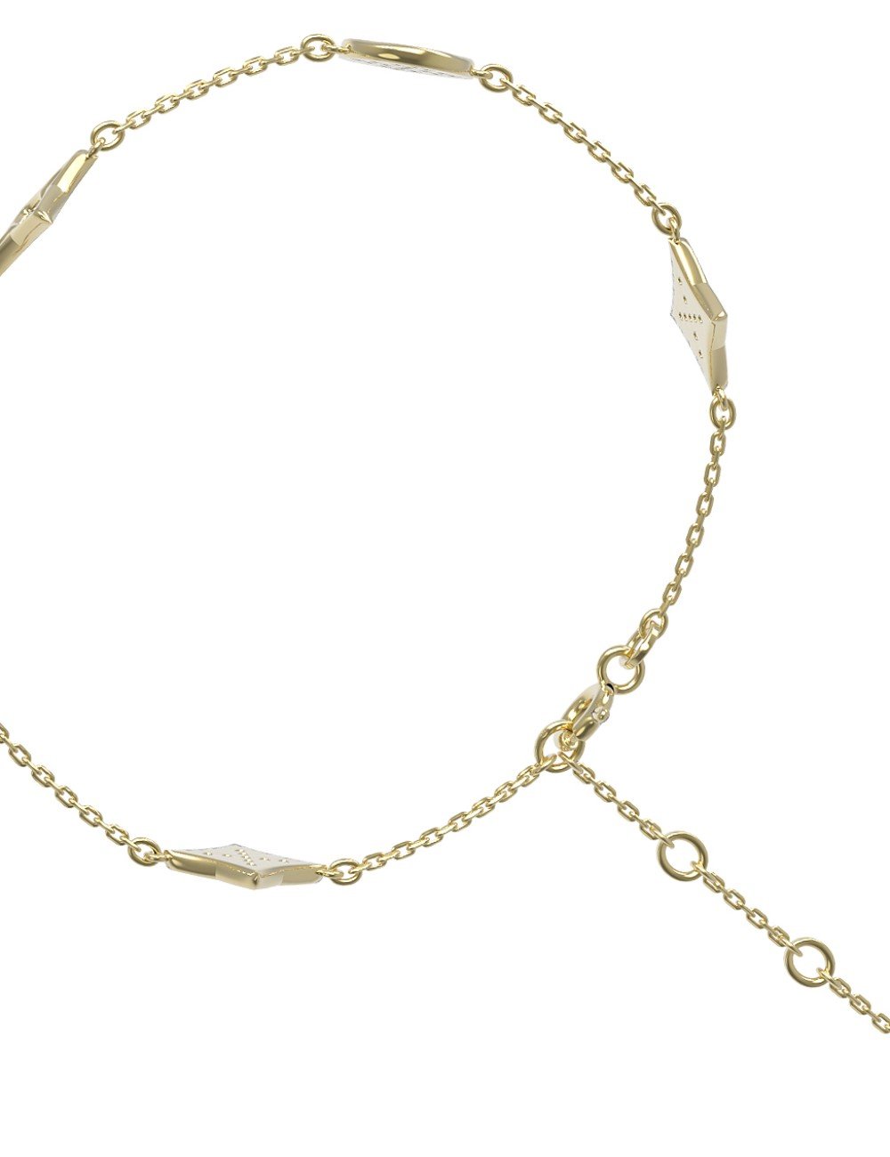 Браслет из лимонного золота c бриллиантами