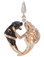 Подвеска из золота c фианитом